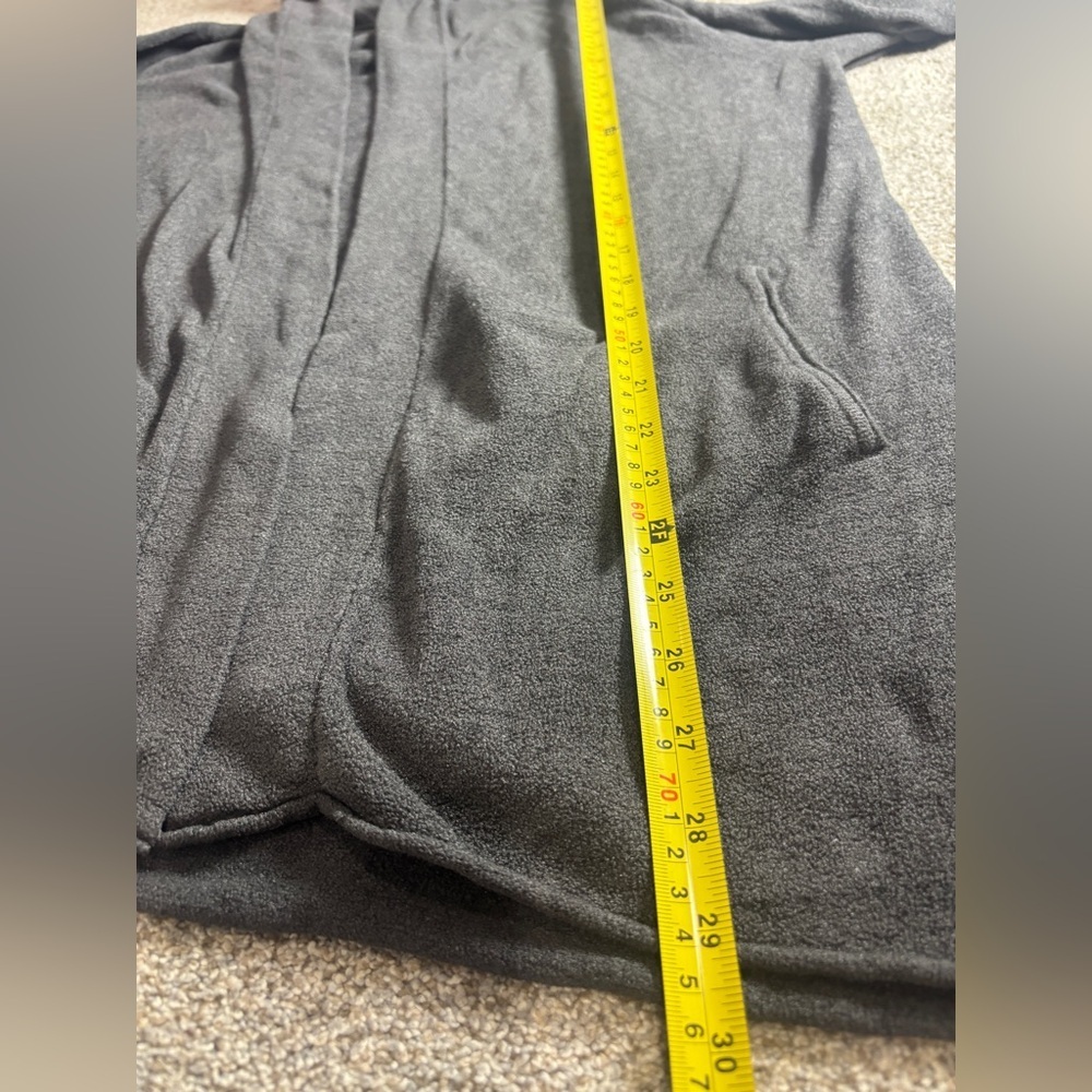 Barefoot Dreams CozyChic Ultra Lite™ Hooded Cardigan Gray Small Loungwear - Picture 13 of 14